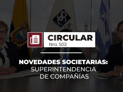Novedades societarias: superintendencia de compañías